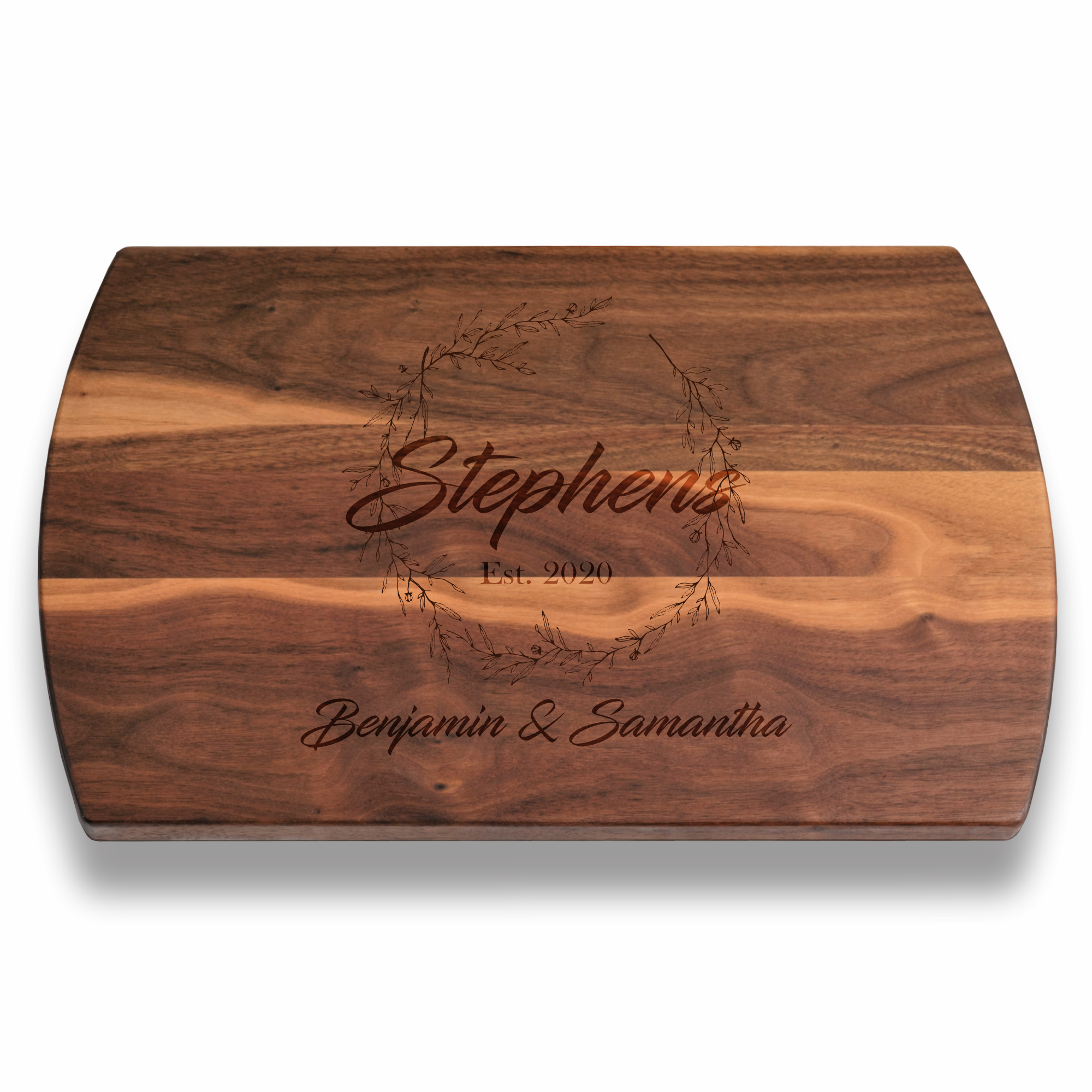 Wreath | Personalized Engraved Cutting Board